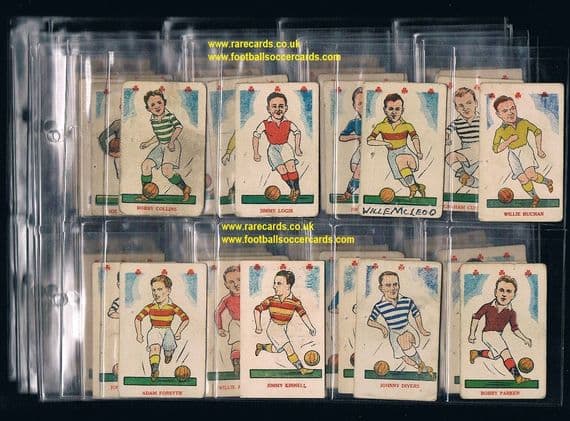 1948 Kiddy's shamrocks Popular Players 51/52 mixed condition value £200+ SOLD