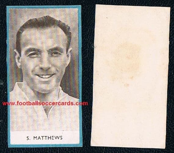 1948 Stanley Matthews paper packet issue Godfrey Phillips tobacco footballers
