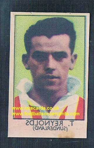 1949 Barratt Napro transfer decal T. Reynolds Sunderland