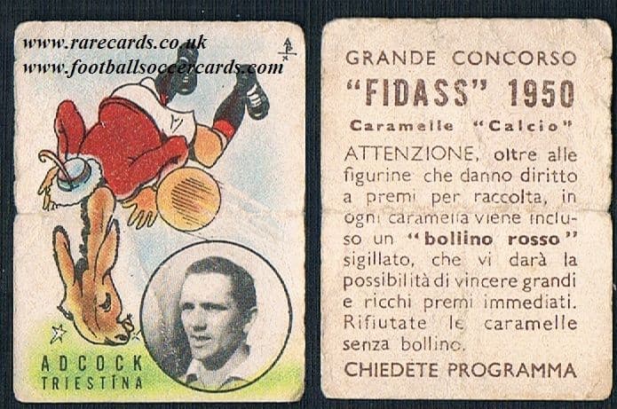 Fidass Raccolta 1949 Fidass Adcock Villa Peterborough