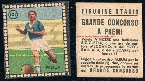 1949 Piola 127 BEA trade card from Italy