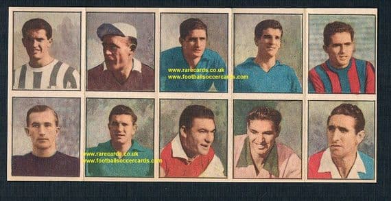 1950 Albosport DiDasco uncut sheet Bologna Napoli Palermo Torino Genoa