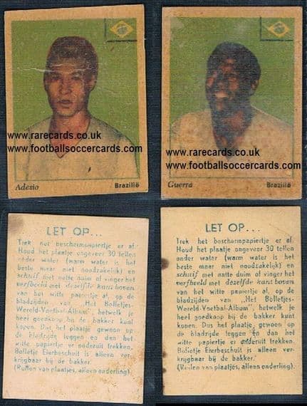 1950 Brazil WC50 waterslide decal transfers from Holland Adesio Guera