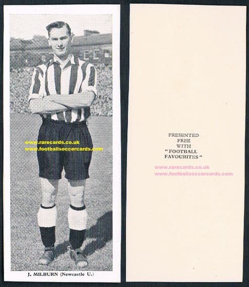 1950 Football Favourites Milburn NUFC