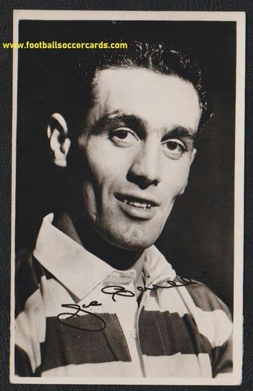 1950 Joe Baillie Celtic Glasgow Evening Citizen autograph club redemption card, 1st edition