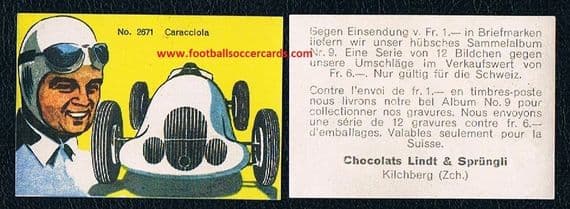 1950 Rudolf Caracciola Formula 1 Grand Prix legend Lindt Chocolates card from Switzerland.jpg