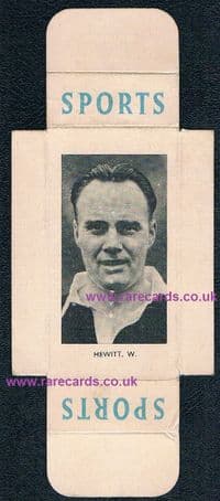 1950 William Hewitt Linfield Belfast Hearts Scotland packet slider