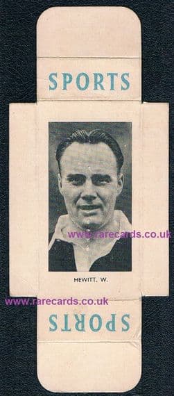 1950 William Hewitt Linfield Belfast Hearts Scotland packet slider