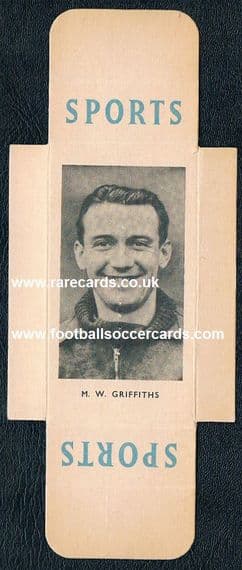 1950 William Mal Griffith Arsenal Leicester