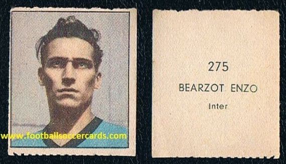1951 Enzo Bearzot 275 Inter Didasco Albosport ROOKIE CARD for this World Cup 1982 legend