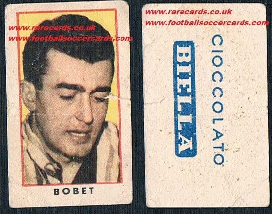 1951 Louision Bobet Biela rookie card from Italy, faults hence LOW PRICE for a rookie