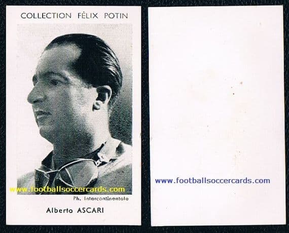 1952 Ascari card,F1 multiple World Champion, French Felix Potin chocs issue very nice condition