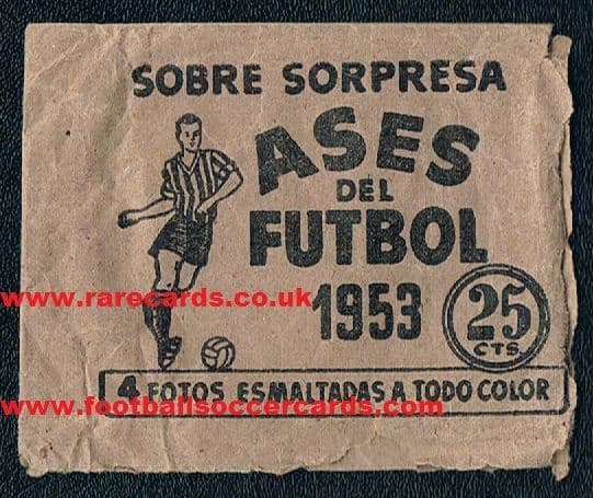 1952 Bruguera Ases del Futbol 53 packet