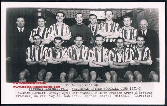 1952 F.A. Cup Newcastle Utd Wilkes