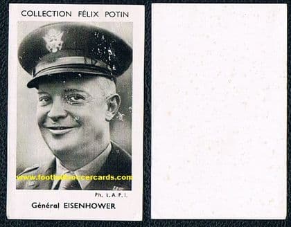 1952 Felix Potin Chocolates USA General Dwight Eisenhower rookie card BEFORE he was President