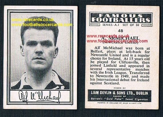 1952 Liam Devlin Ireland Series A1 #48 Alf McMichael Newcastle United