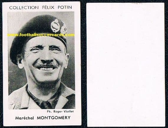 1952 Monty on a Felix Potin Chocolates card from France GB Field Marshal Bernard Montgomery