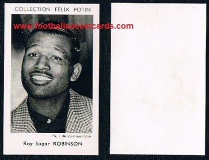 1952 Sugar Ray Robinson early card by French chocolatier Felix Potin