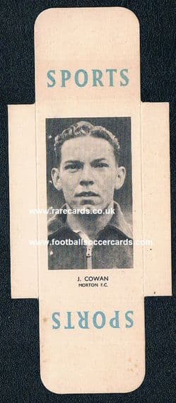 1952 Sunderland Morton goalie Jimmy Cowan