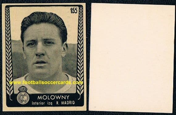 1953 Bruguera Molowny 155 Real Madrid rarity unused FANTASTIC condition