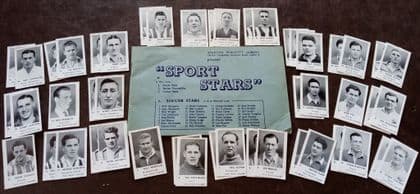 1953 Daily Herald Sportfoto 48 cards & album duplicates Liverpool Man Utd - SOLD