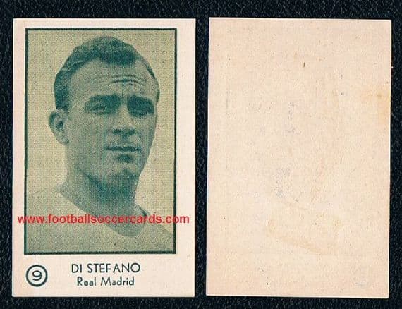 1954 Arga rookie card Alfredo di Stefano fabulous condition
