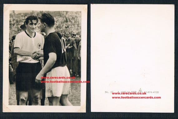 1954 DDR trade card of Puskas