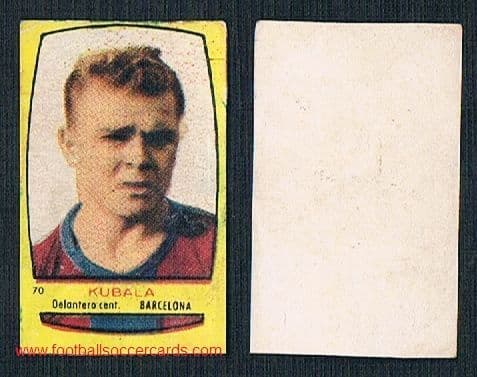 1954 Kubala by Bruguera for Campeones 54-55 Spanish rarity