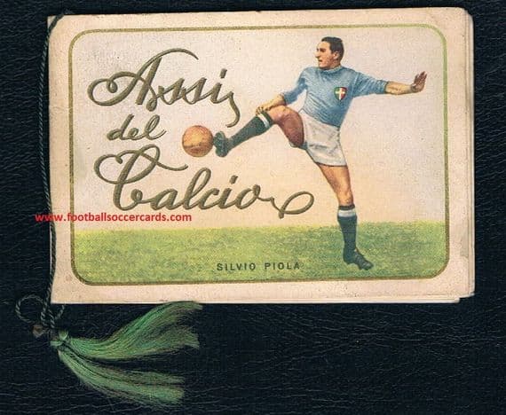 1954 Piola & others Assi del Calcio complete card-size collection loose leaves ideal for singles