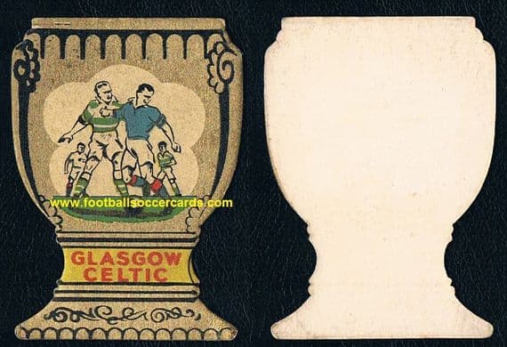 1955 Celtic A J Donaldson Gold Cup card, 1 of 2