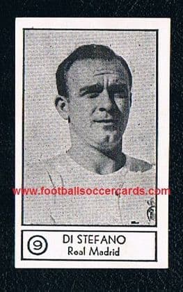 1955 Graficas Nilo Alfredo di Stefano card, clean back