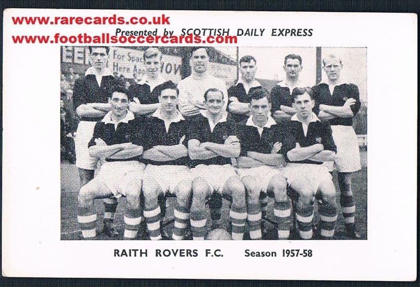 Old Raith Rovers 1955 Scots Daily Express Raith Rovers