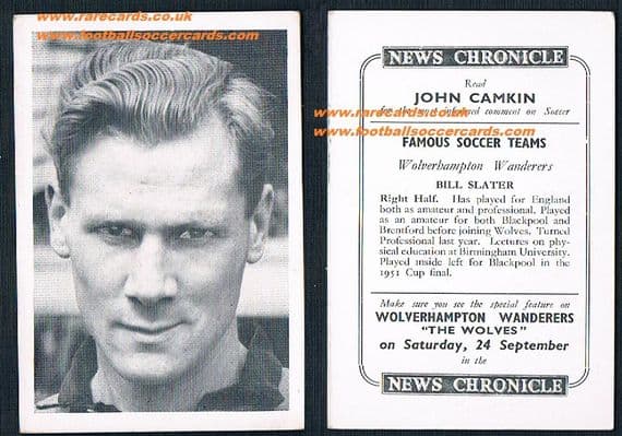 1955 Wolves News Chronicle Slater