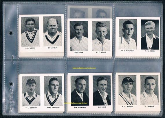 1956 SET 72 cricketers in UNCUT PAIRS Worlds Best Cricketers Wizard Rover Hotspur Adventure BARGAIN!