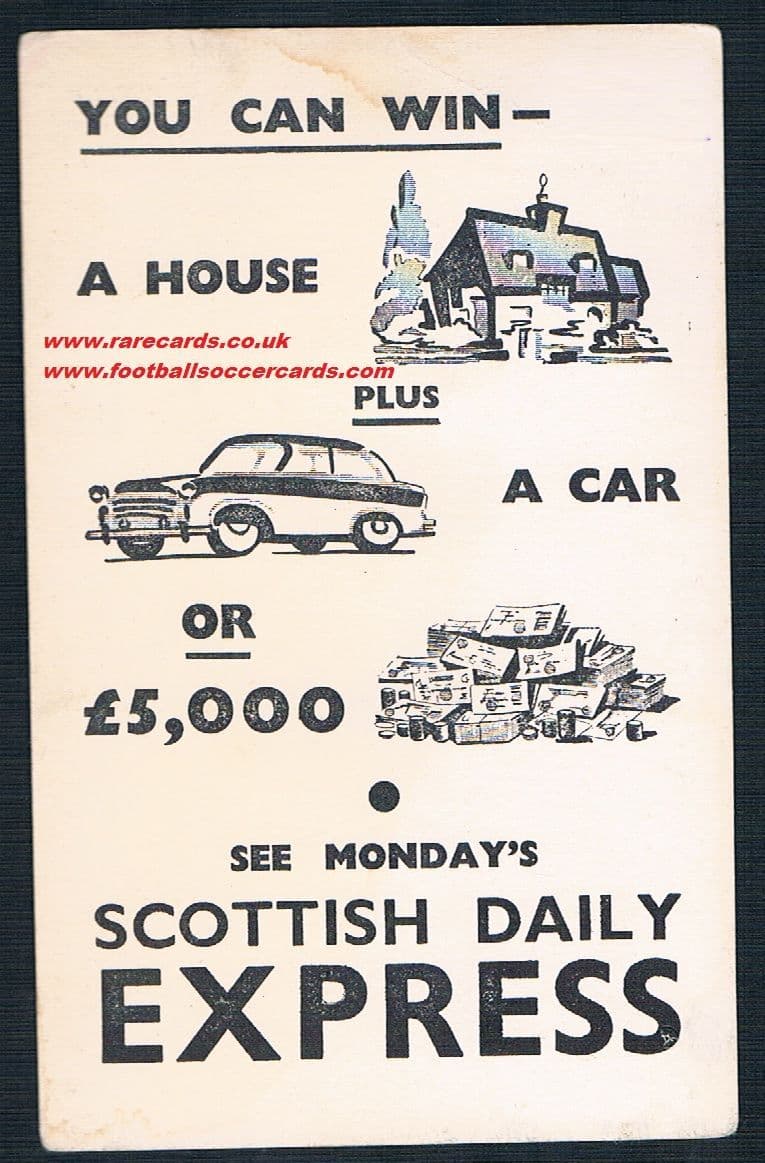 1957 Glasgow Rangers Daily Express card