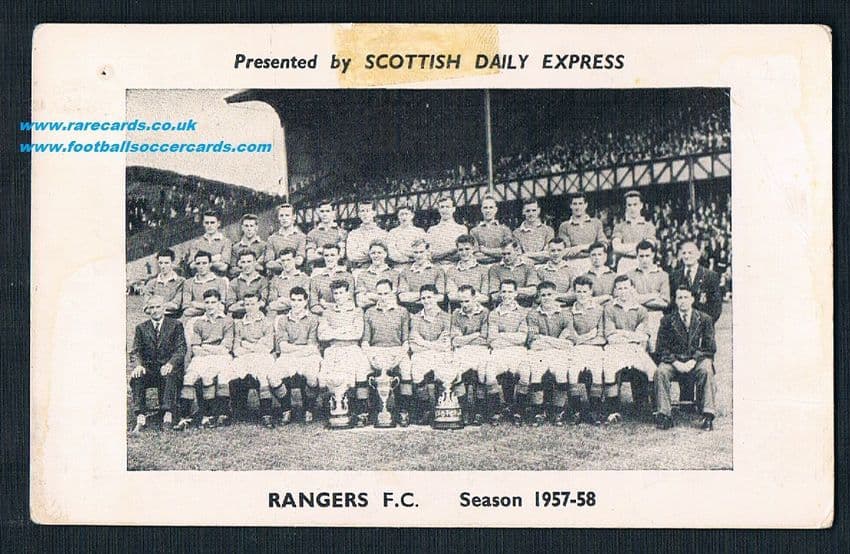 1957 Glasgow Rangers Daily Express card