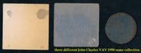 1957 John Charles trio all 3 VAV types 2 different cards 1 metal disc Juventus 9 10