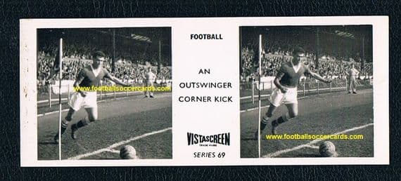 1957 Peter Brabrook Chelsea Vistascreen card, set 69 rarity