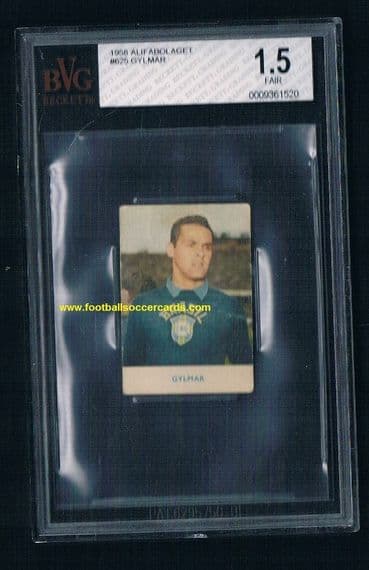 1958 Alifa Brazil GILMAR on a slabbed Alifa card from Sweden WC58 CLASSIC