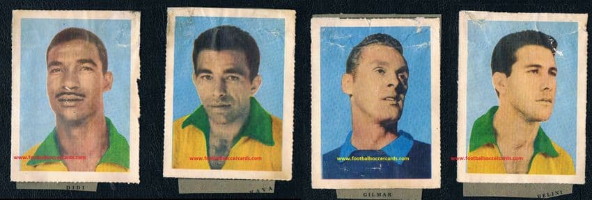 1958 AQUARELA FOURSOME Didi Vava captain Bellini, Gilmar AMR ECONOMY BARGAIN LOT