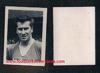 1958 Bobby Charlton classic ROOKIE Colinville Footer Fotos Gum card unused SOLD £1,000