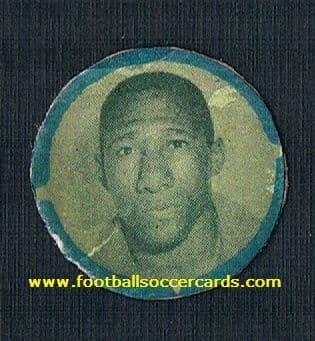 1958 Djalma Santos GUARA packet-issue card cut as intended from Guarinda cola carton SEE extra photo