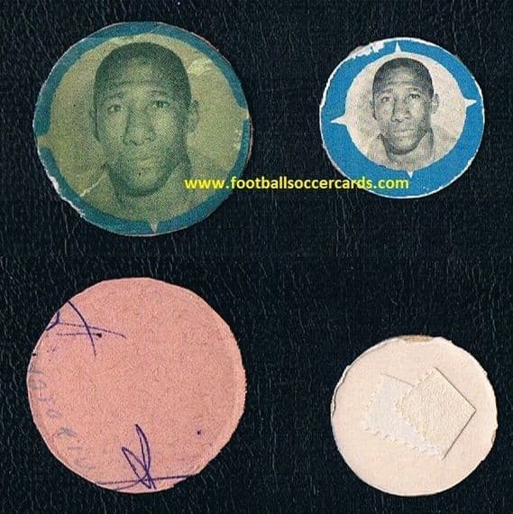 1958 Djalma Santos Guarinda & Columbia BRAZIL WC58 winners pogs