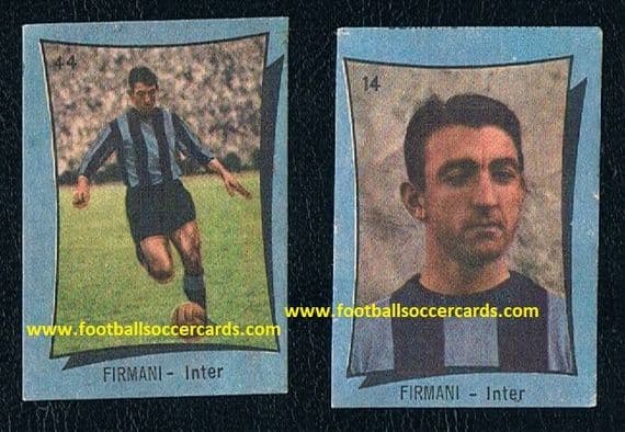 1958 Eddie Firmani 2 Nannina cards New York Cosmos INTER Metro Stars Rowdies NASL Charlton Southend