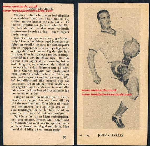 1958 John Charles Wales Juve Leeds