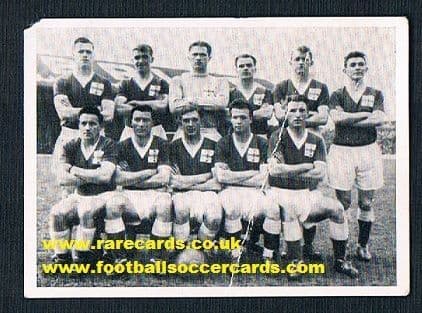 1958 OK Gum Northern Ireland World Cup 58 Keith Gregg Blanchflower Peacock McIlroy McParland Bingham