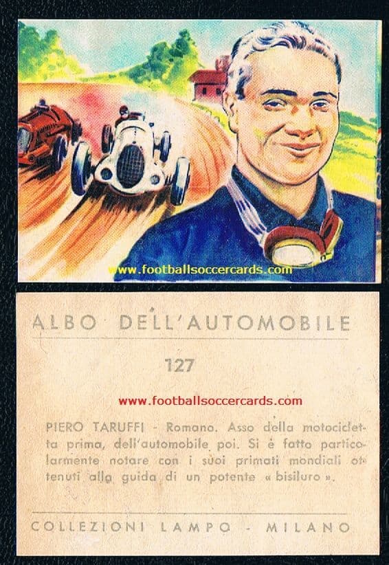 1958 Piero Tarufi land speed record holder MotoGP & F1 driver LAMPO  Italian rarity