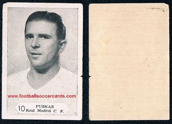 1958 PUSKAS Graficas Nilo Foto Futbol Spanish rarity Real Madrid