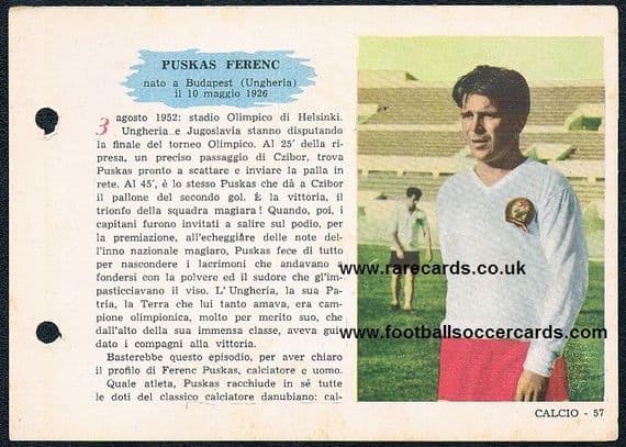 1958 Puskas SportNapoli fiche