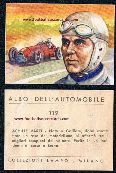 1958 Varzi LAMPO sticker from Italy F1 some light faults rarity